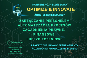 OPTIMIZE & INNOVATE 2027 - bilet wstępu na konferencję
